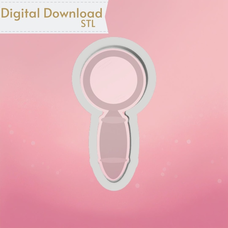 Magnifying Glass Cookie Cutter STL