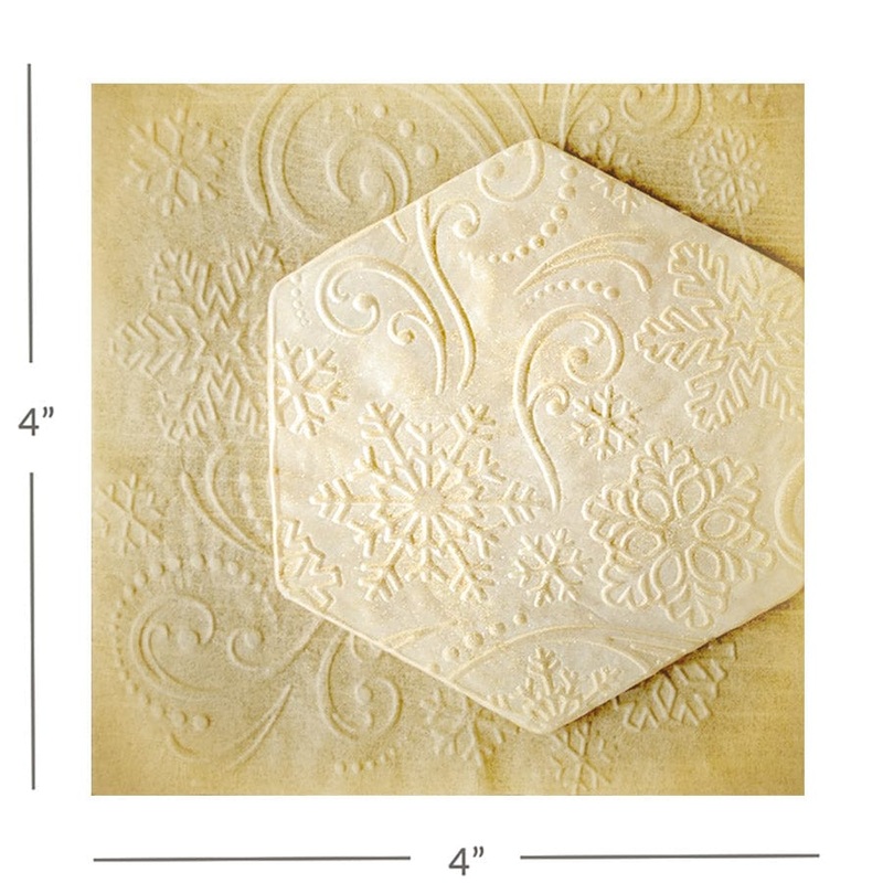 Parchment Texture Sheets - Snowflakes 3