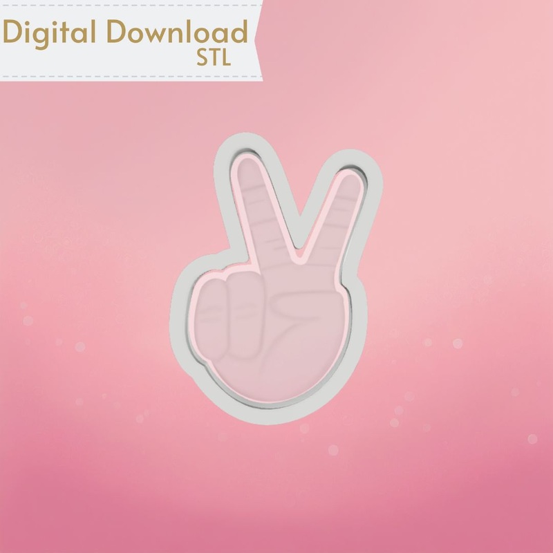 Peace Cookie Cutter STL