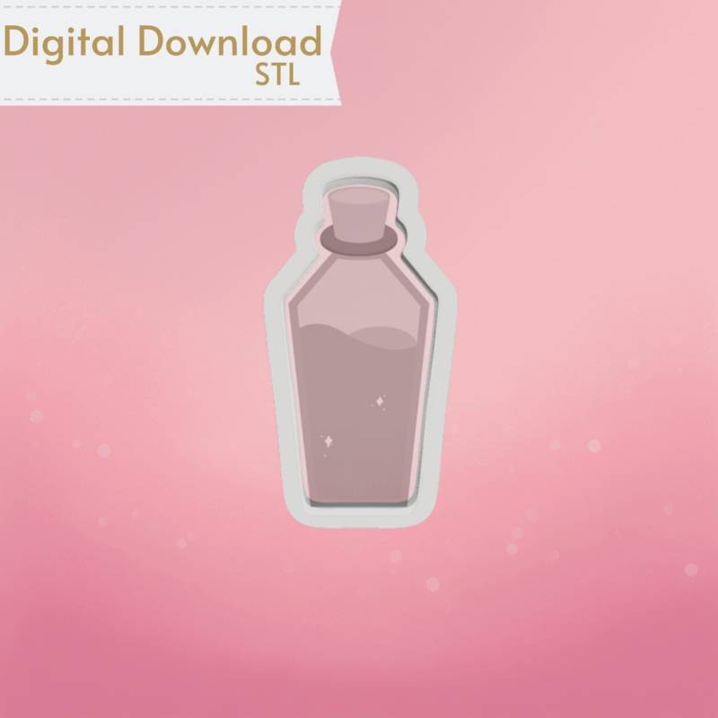 Poison Bottle Cookie Cutter STL