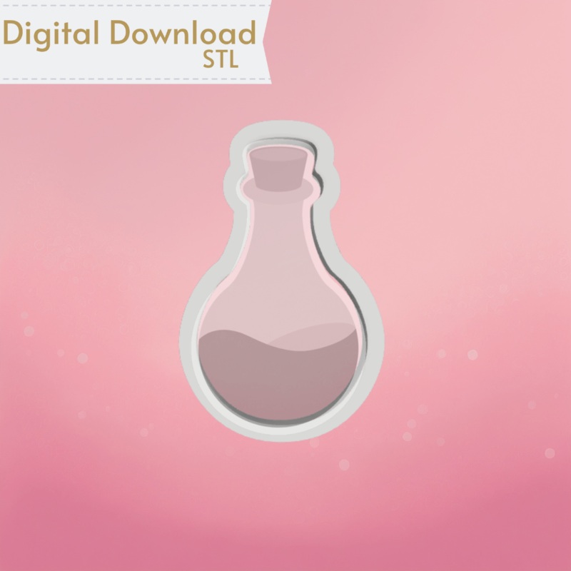 Potion Bottle Cookie Cutter STL