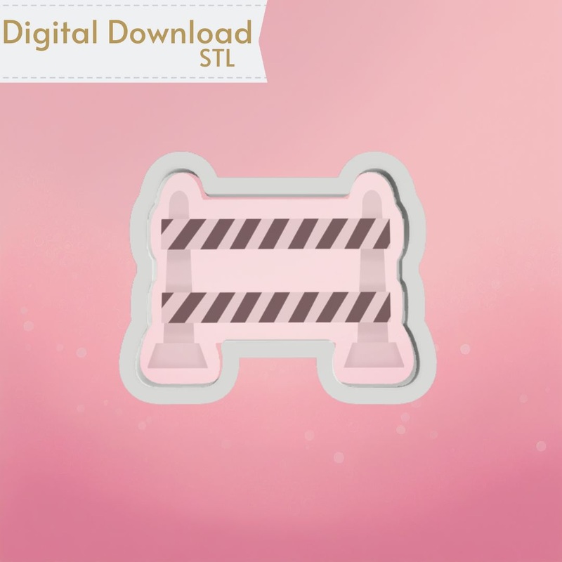 Roadblock Cookie Cutter STL