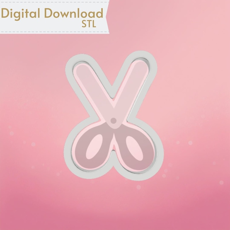 Scissors Cookie Cutter STL