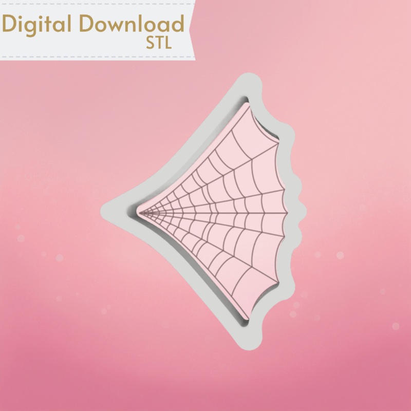 Spider Web Cookie Cutter STL