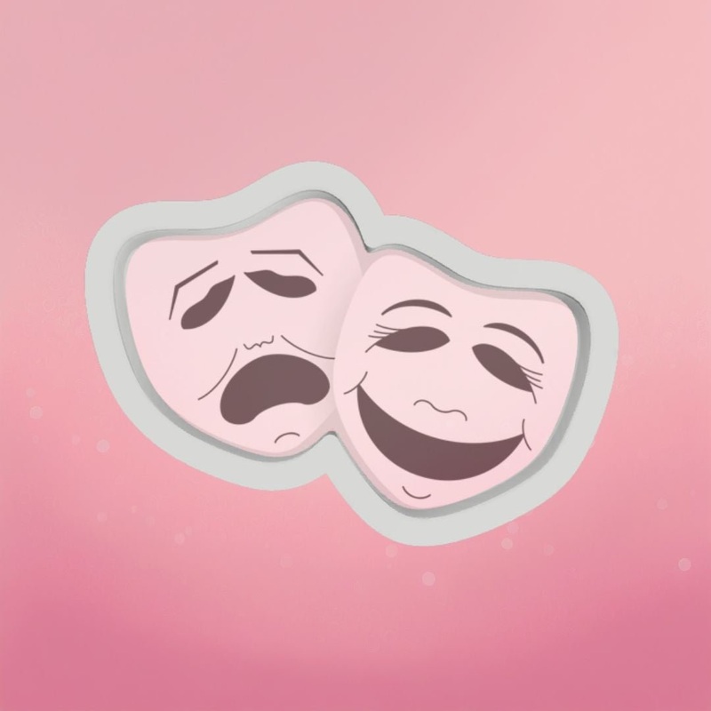 Theater Masks Cookie Cutter