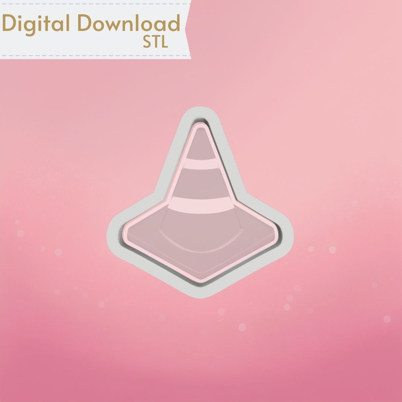 Traffic Cone Cookie Cutter STL