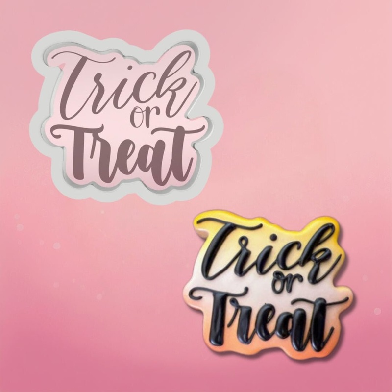 Trick or Treat Plaque Cookie Cutter