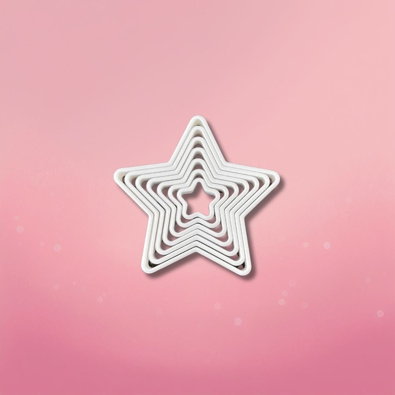7pc Star Cookie Cutter Set