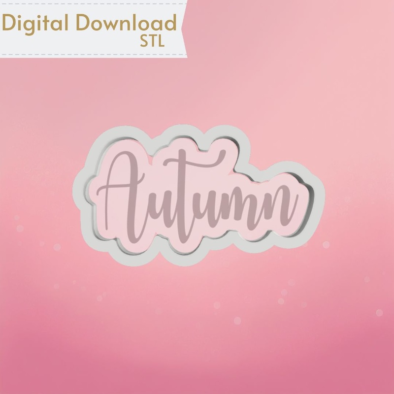 Autumn Plaque Cookie Cutter STL