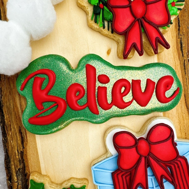 Believe Plaque Cookie Cutter