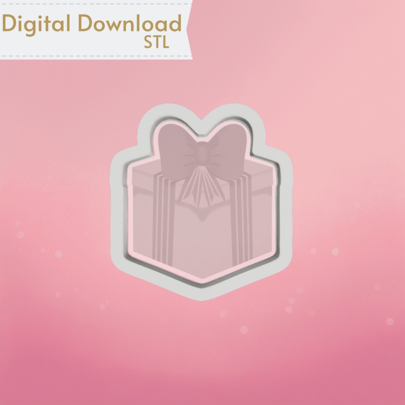 Christmas Present Cookie Cutter STL