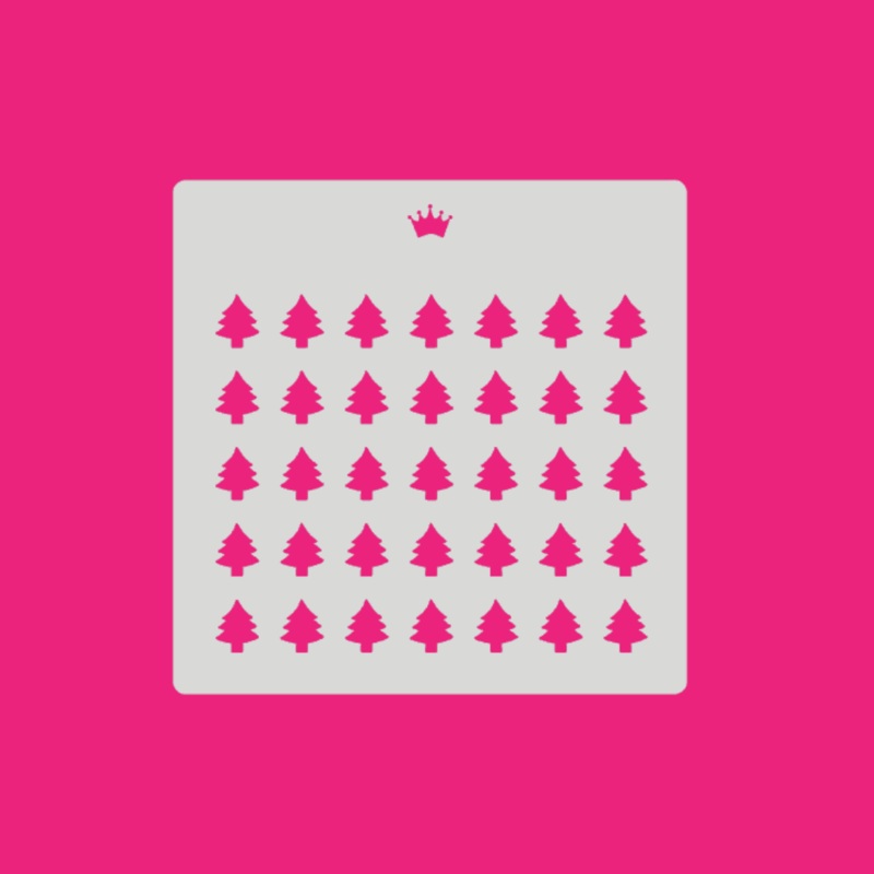 Christmas Tree Sprinkle Stencil