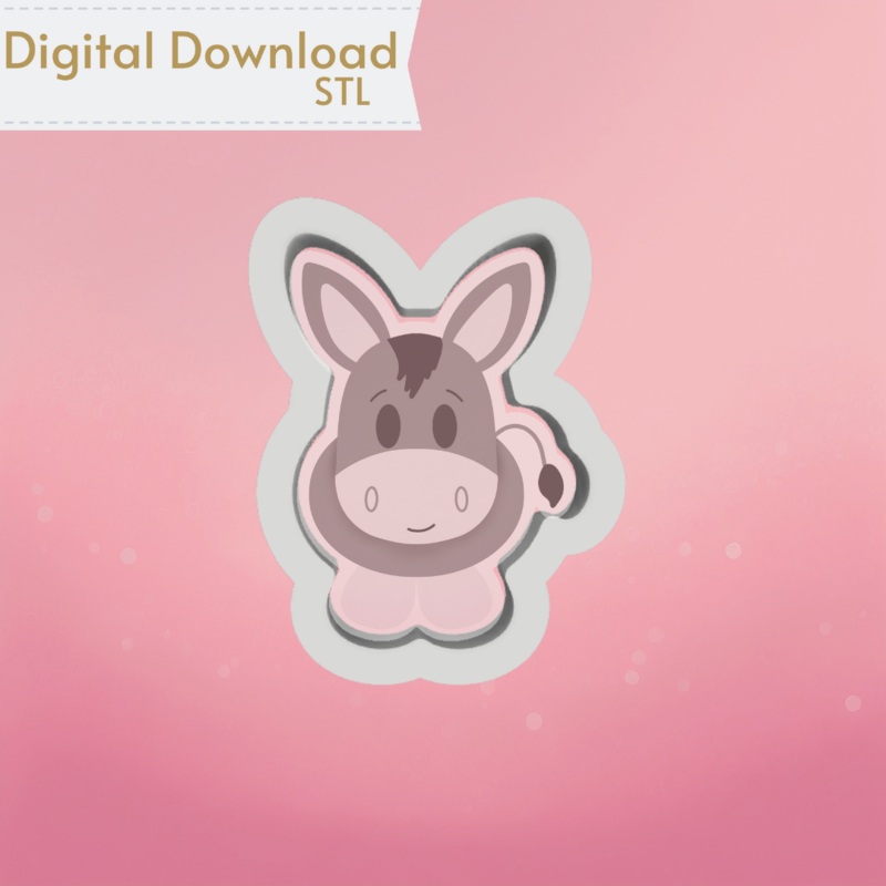 Donkey Cookie Cutter STL