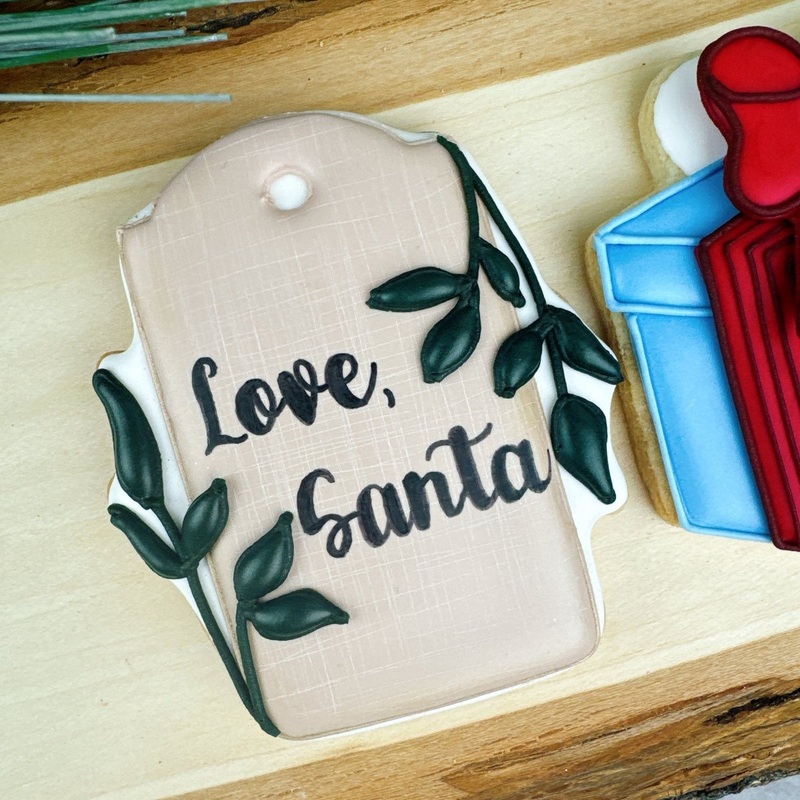 Gift tag with Greenery Cookie Cutter