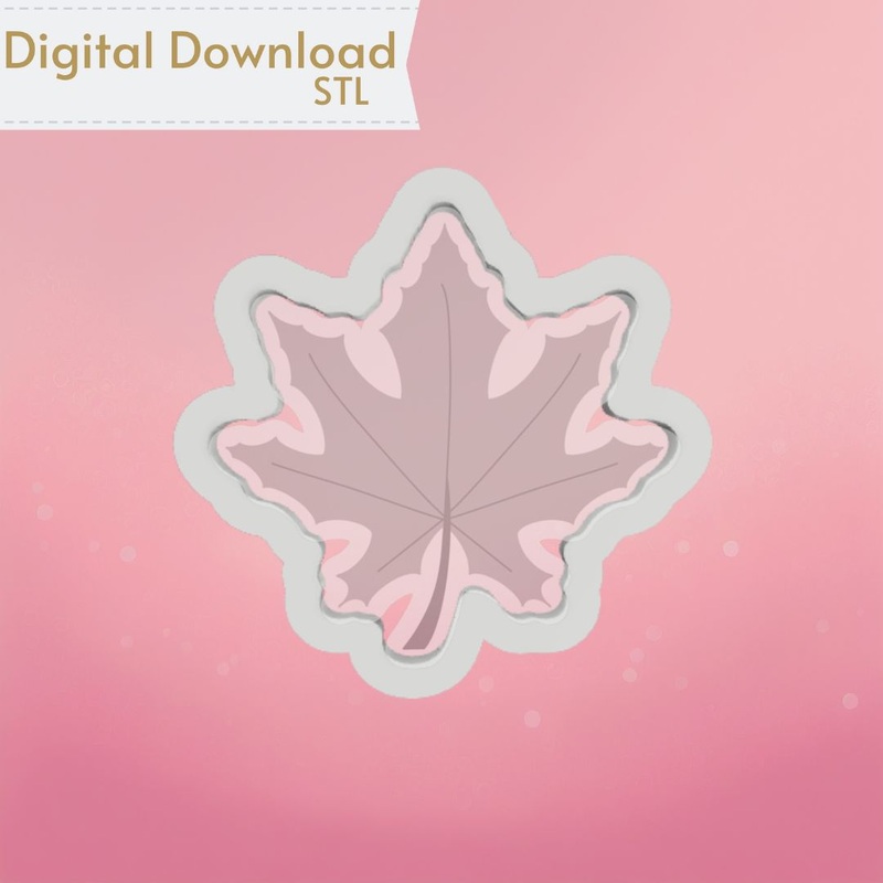 Maple Leaf Cookie Cutter STL