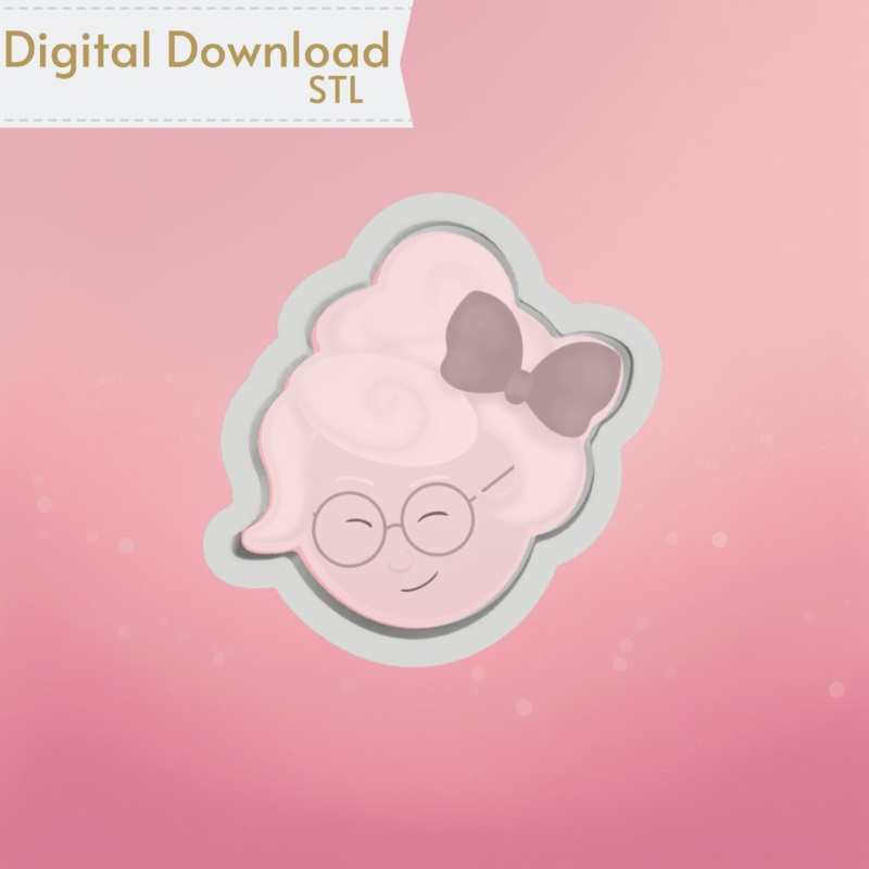 Mrs. Claus Cookie Cutter STL