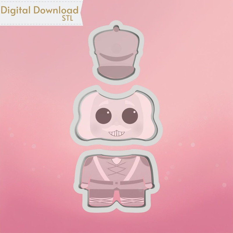 Nutcracker 3pc Cookie Cutter STL