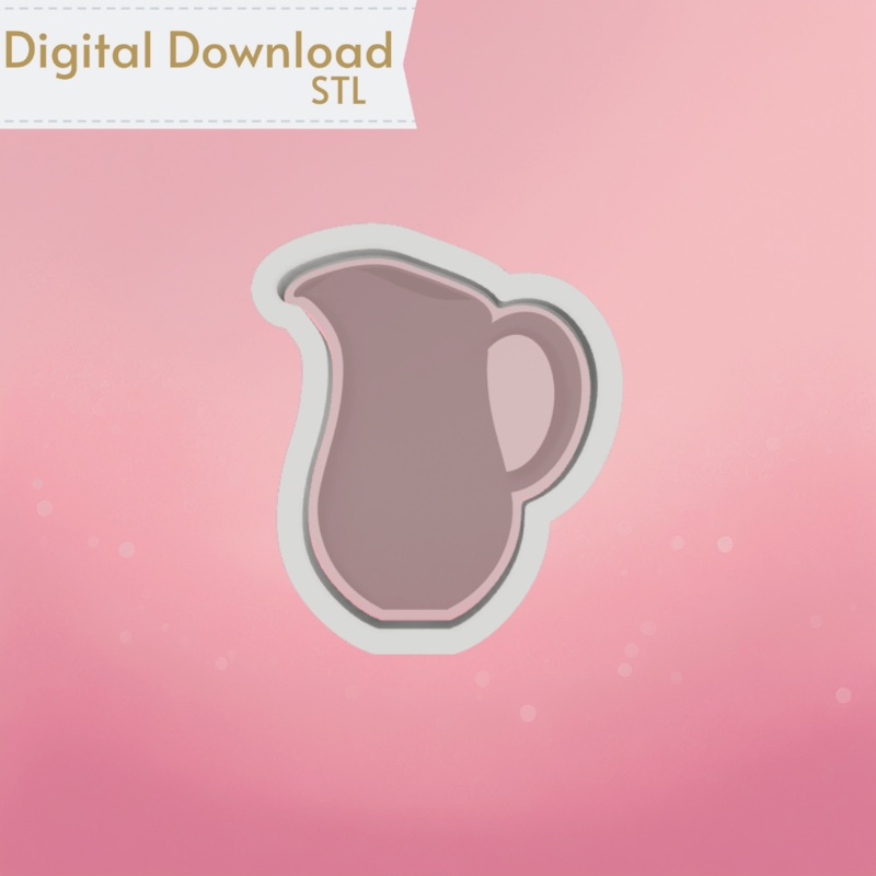 Oil Pitcher Cookie Cutter STL