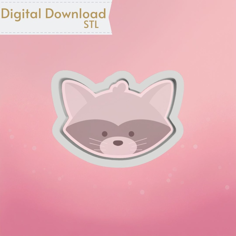 Raccoon Cookie Cutter STL