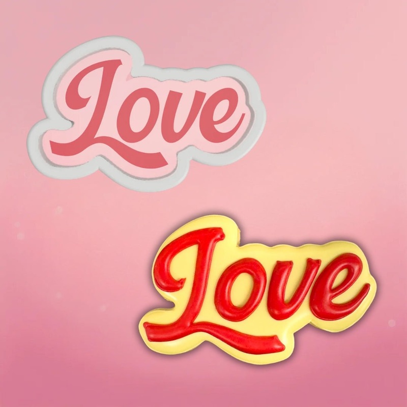 Retro Love Cookie Cutter
