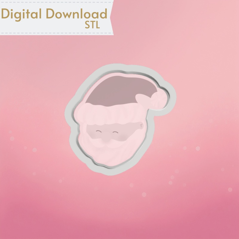 Santa Cookie Cutter STL