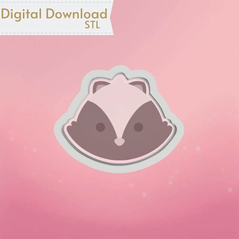 Skunk Cookie Cutter STL