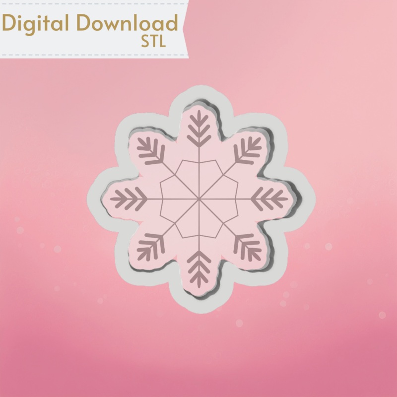 Snowflake Cookie Cutter STL