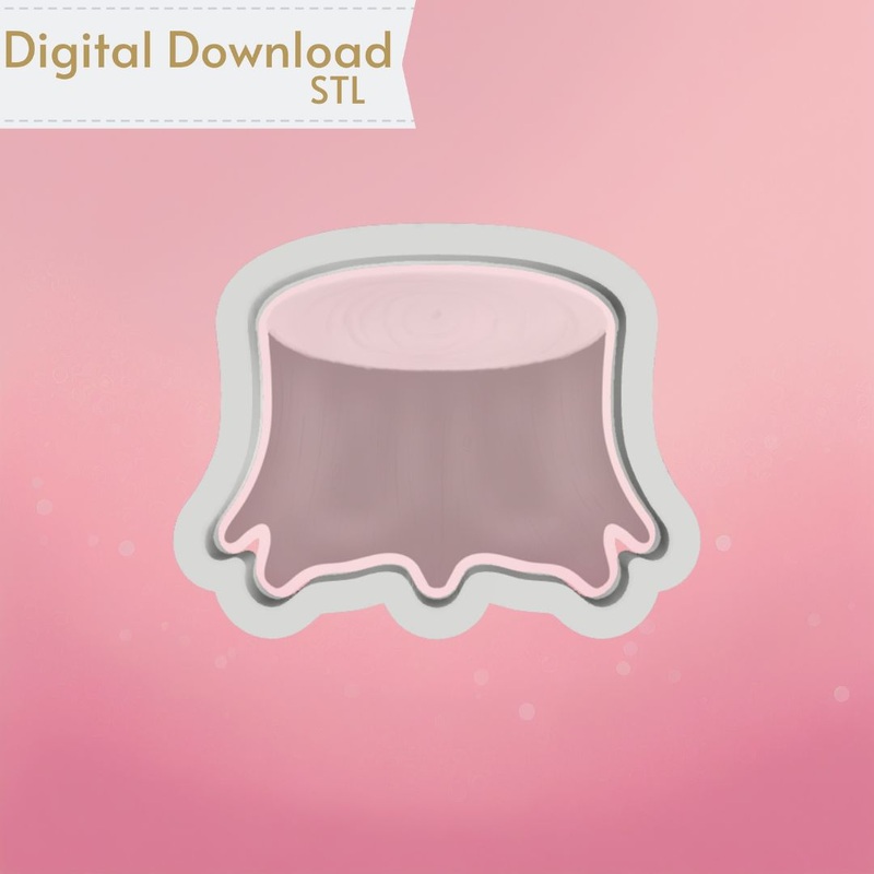 Tree Stump Cookie Cutter STL