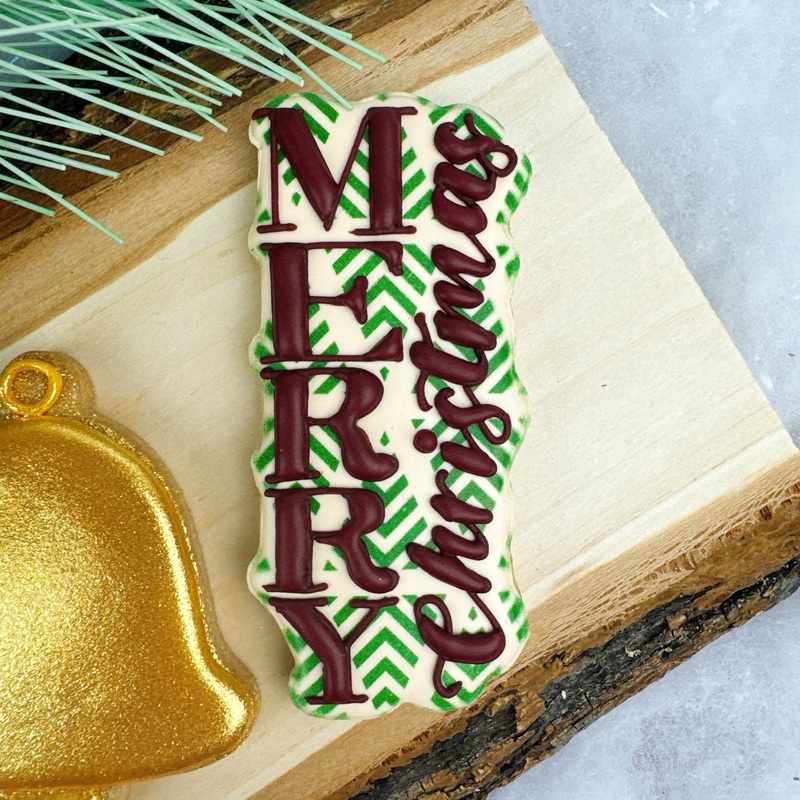 Vertical Merry Cookie Cutter