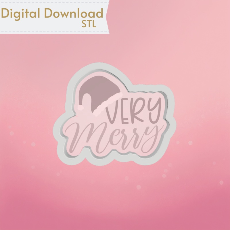 Very Merry Cookie Cutter STL