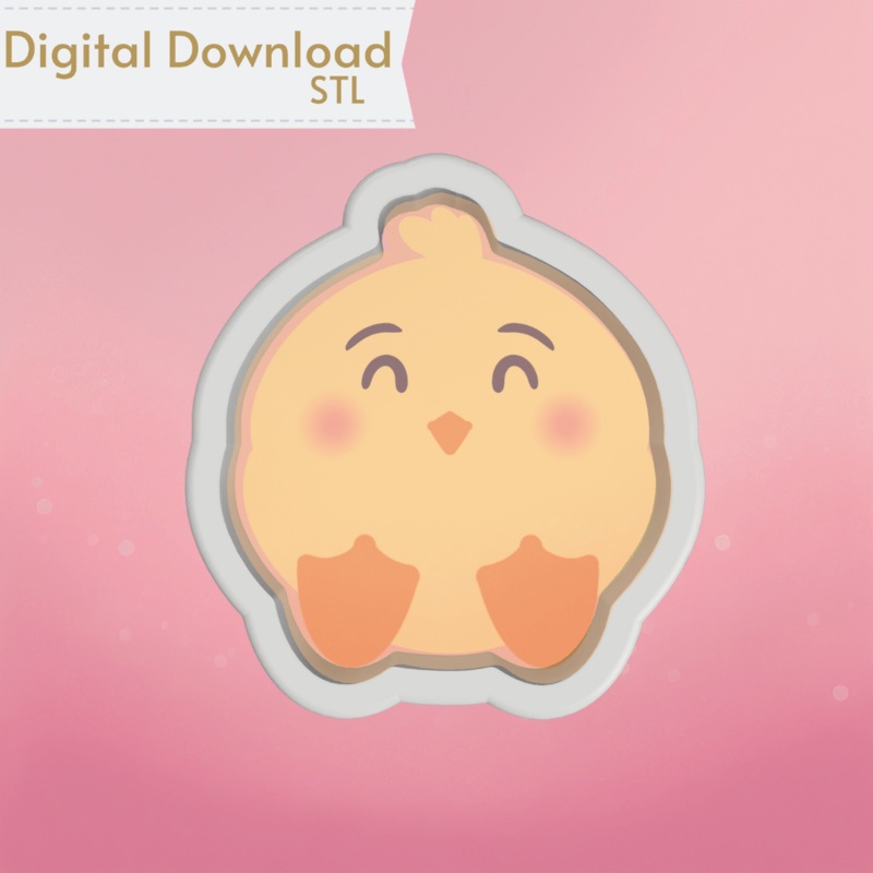 Baby Chick Cookie Cutter STL