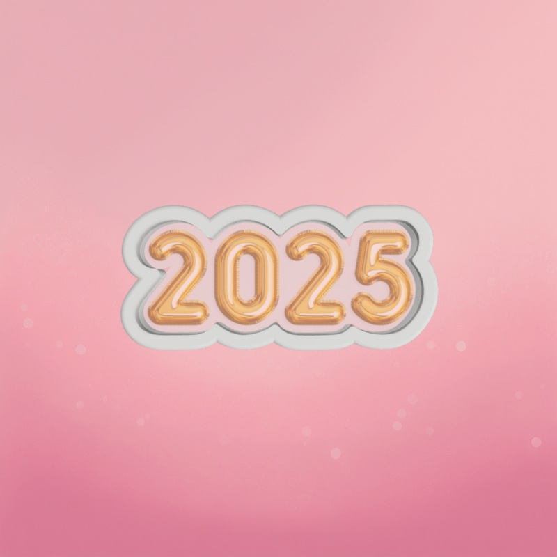 Balloon 2025 Cookie Cutter