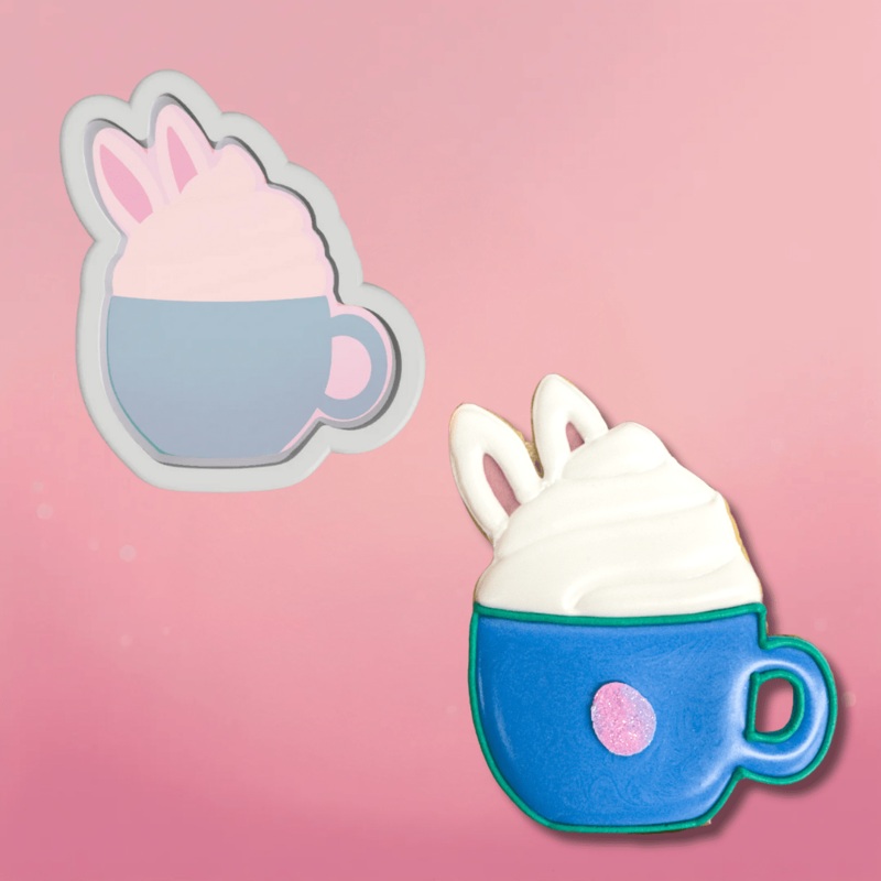 Bunny Ears Mug Cookie Cutter