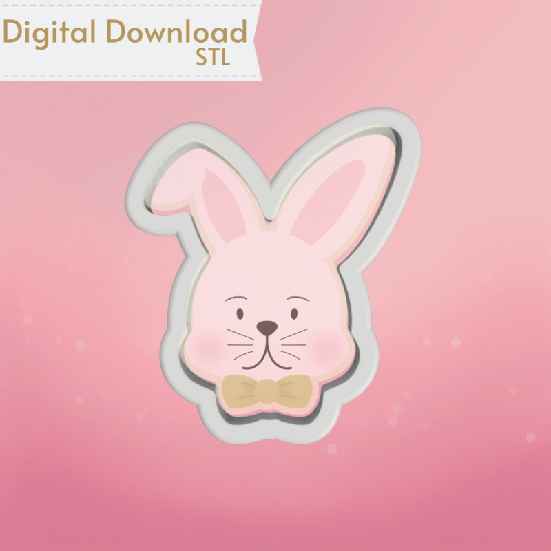 Bunny Rabbit Cookie Cutter STL