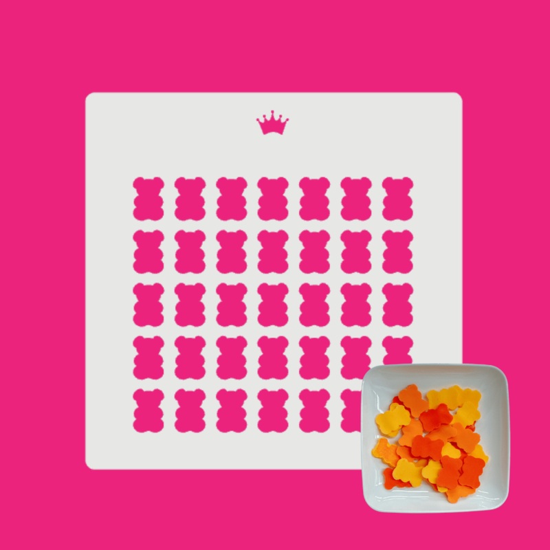 Candy Bears Sprinkle Stencil