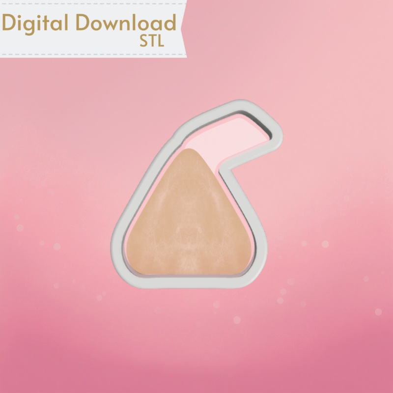 Chocolate Kiss Cookie Cutter STL
