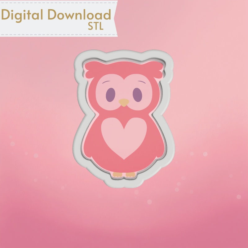 Cute Owl Cookie Cutter STL