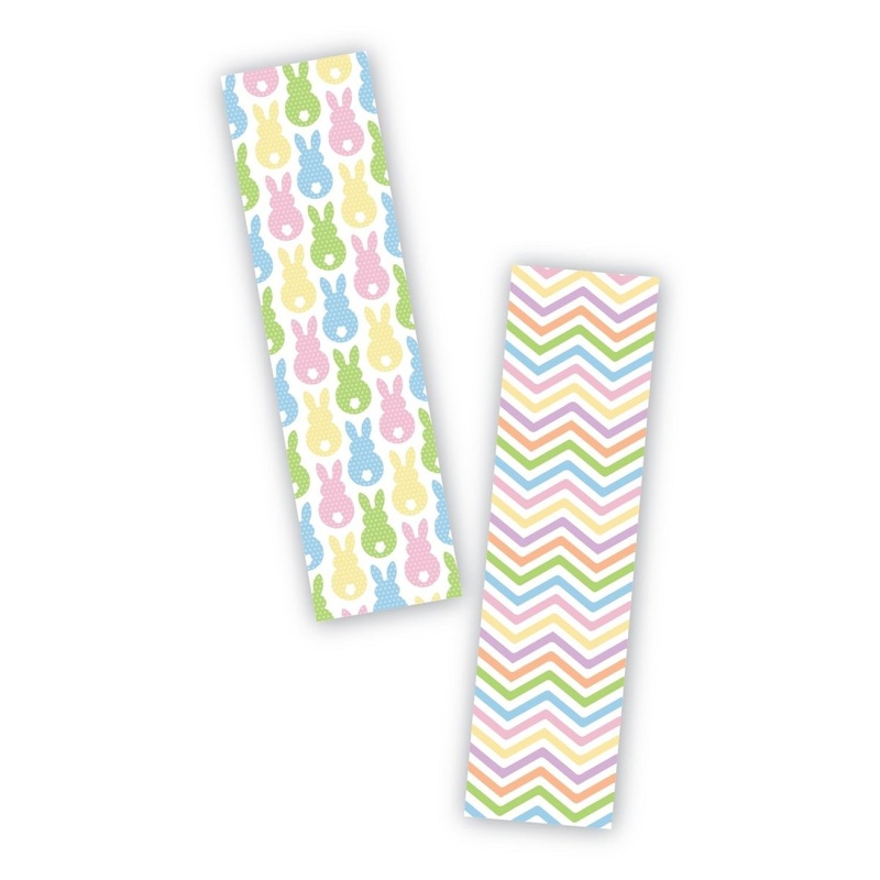 Easter Bunnies Cookie Backer - Food Safe, Double Sided 2" x 7.5