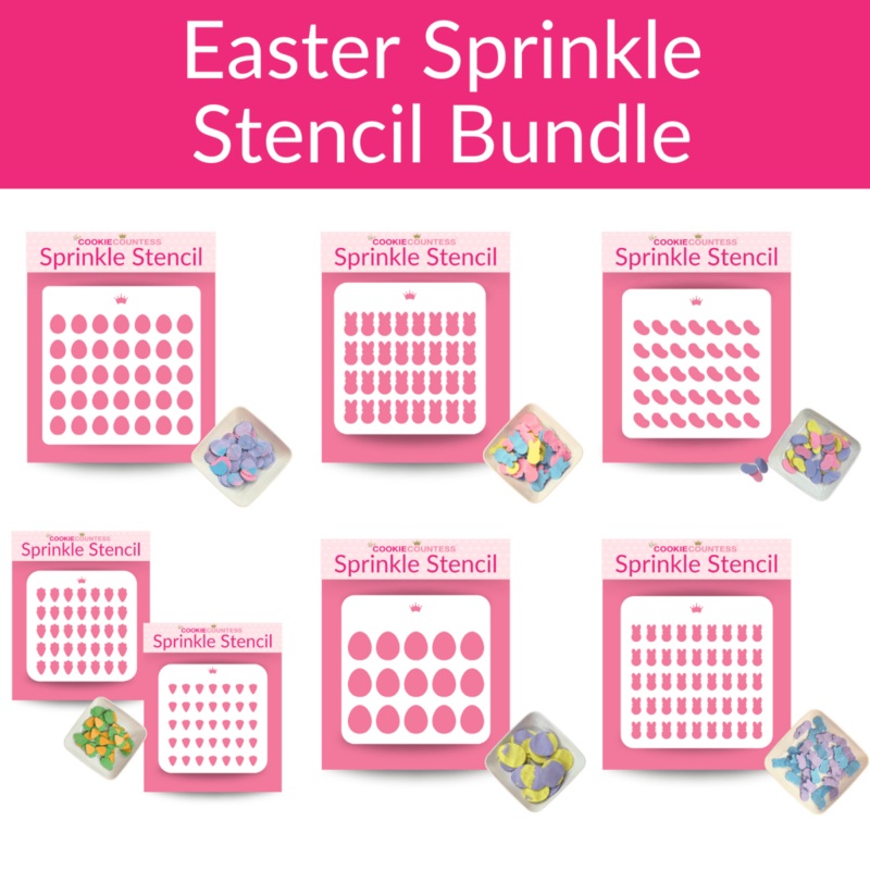 Easter Sprinkle Stencil Bundle