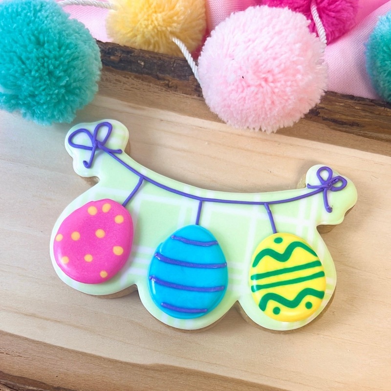 Egg Bunting Cookie Cutter