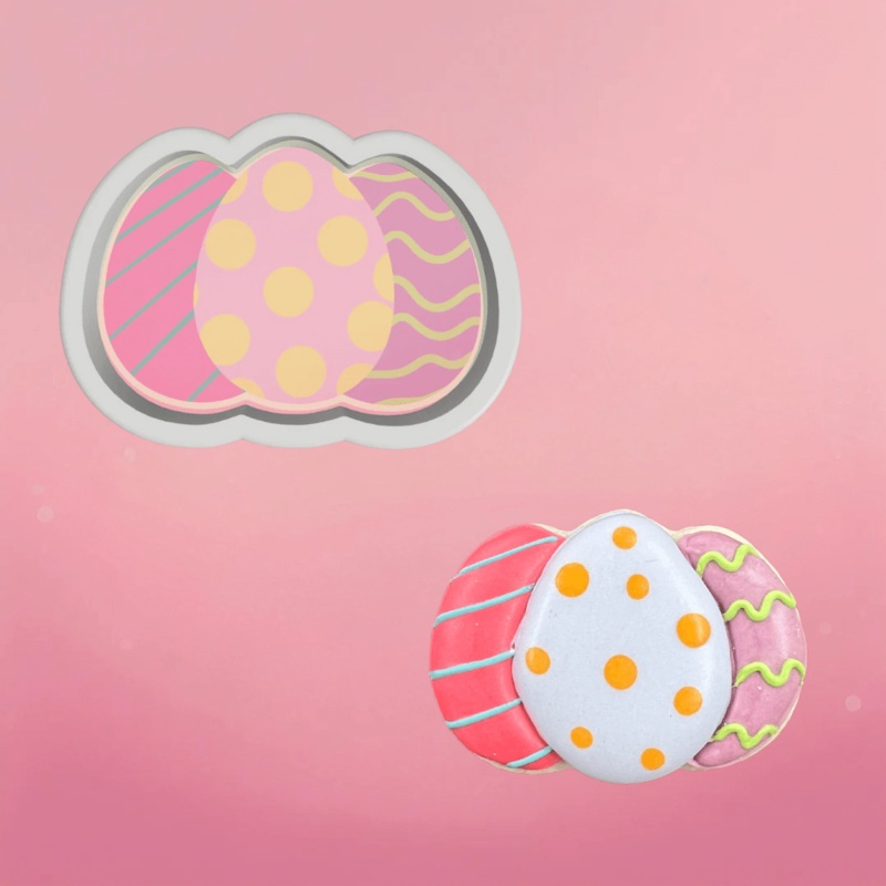 Eggs Bunch Cookie Cutter