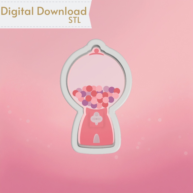 Gumball Machine Cookie Cutter STL