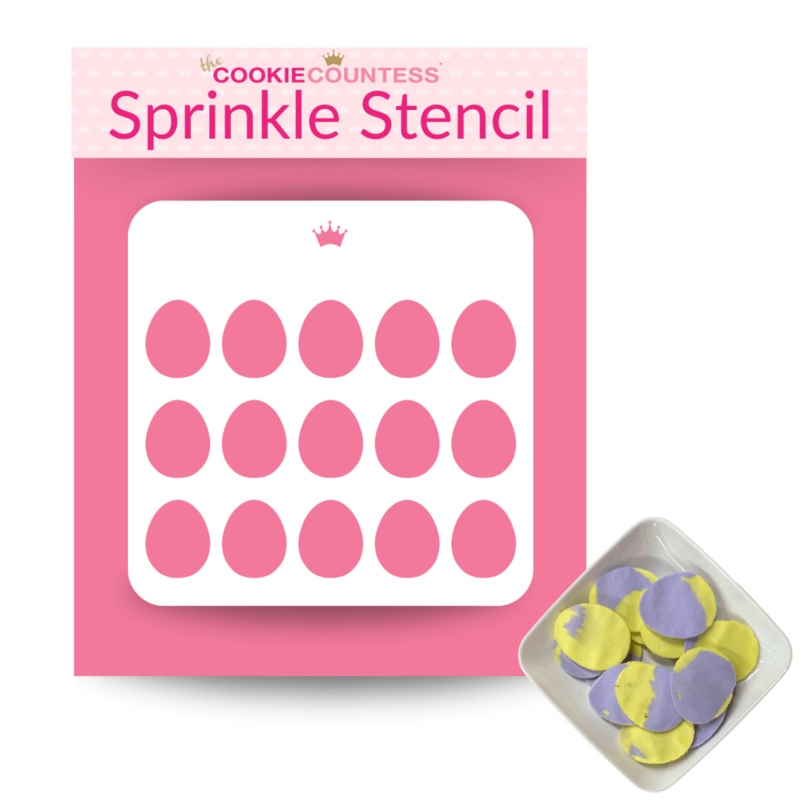 Large Eggs Sprinkle Stencil