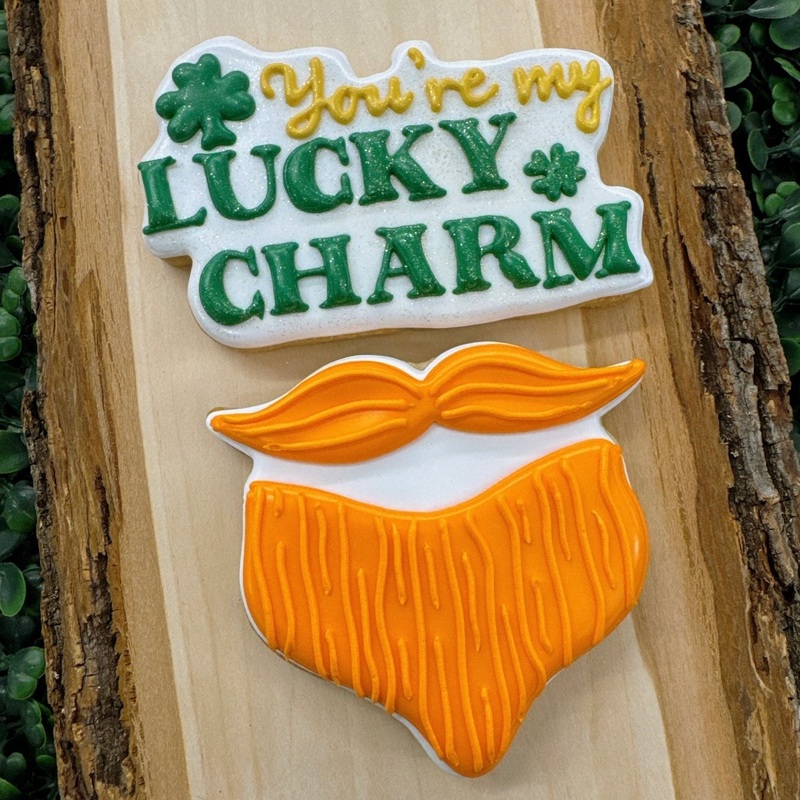 Leprechaun Mustache and Beard Cookie Cutter