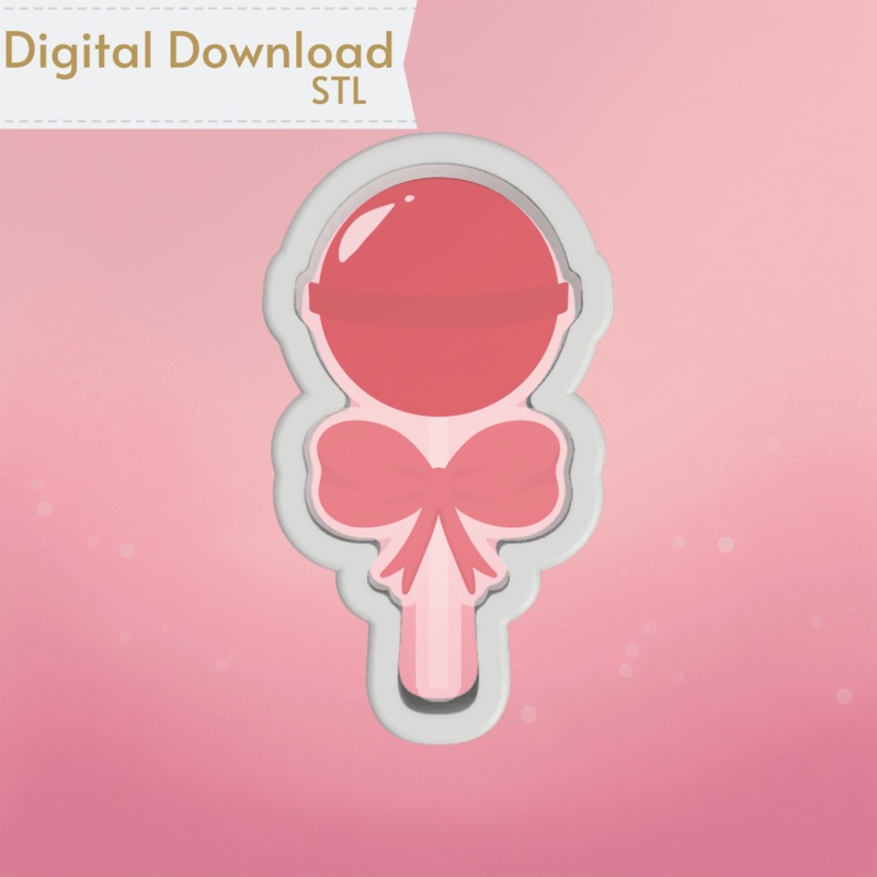 Lollipop Cookie Cutter STL