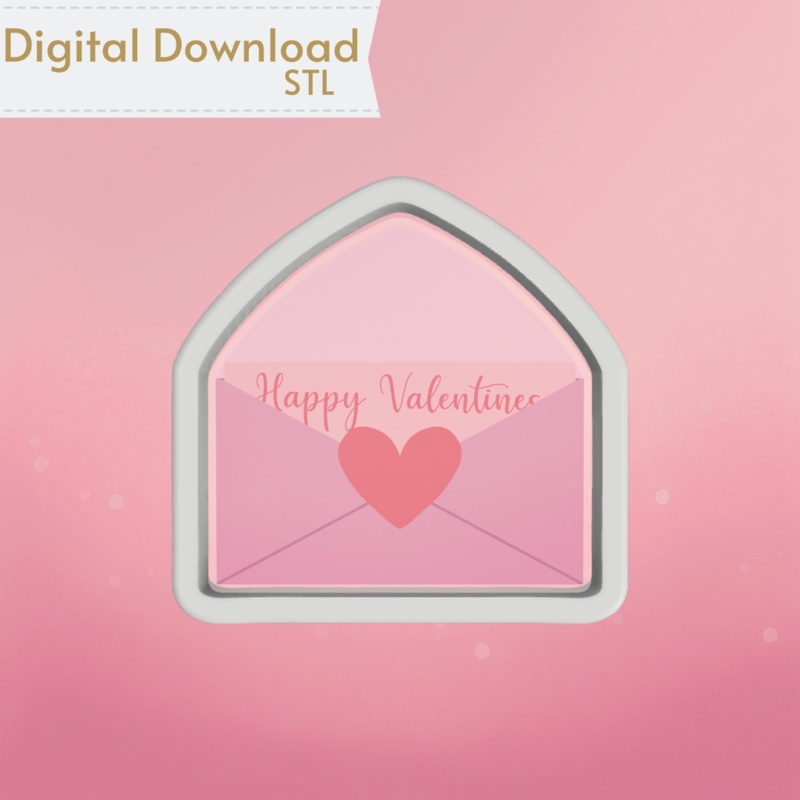 Love Letter Cookie Cutter STL