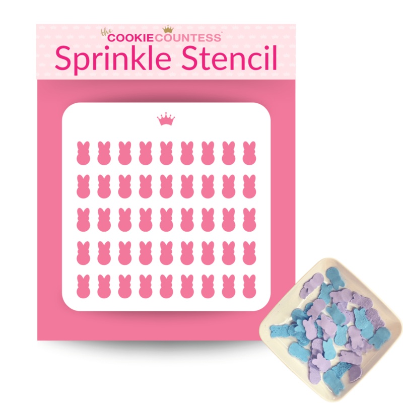 Mini Bunnies Sprinkle Stencil
