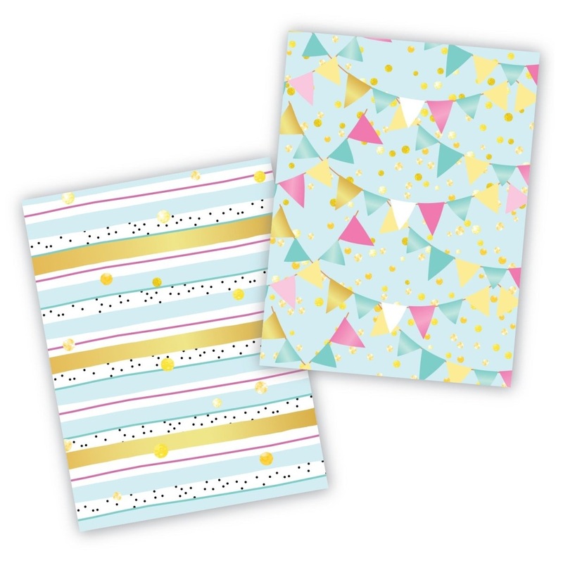 Party Fun Cookie Backer - Food Safe, Double Sided 3.75" x 5"
