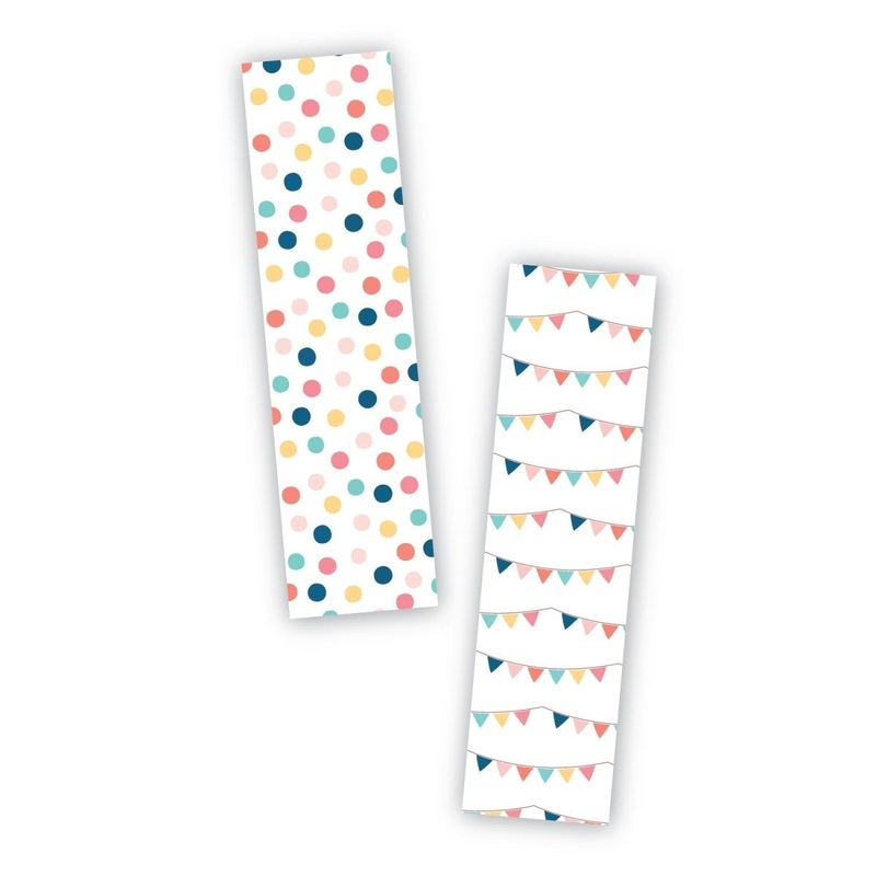 Party Time Cookie Backer - Food Safe, Double Sided 2" x 7.5