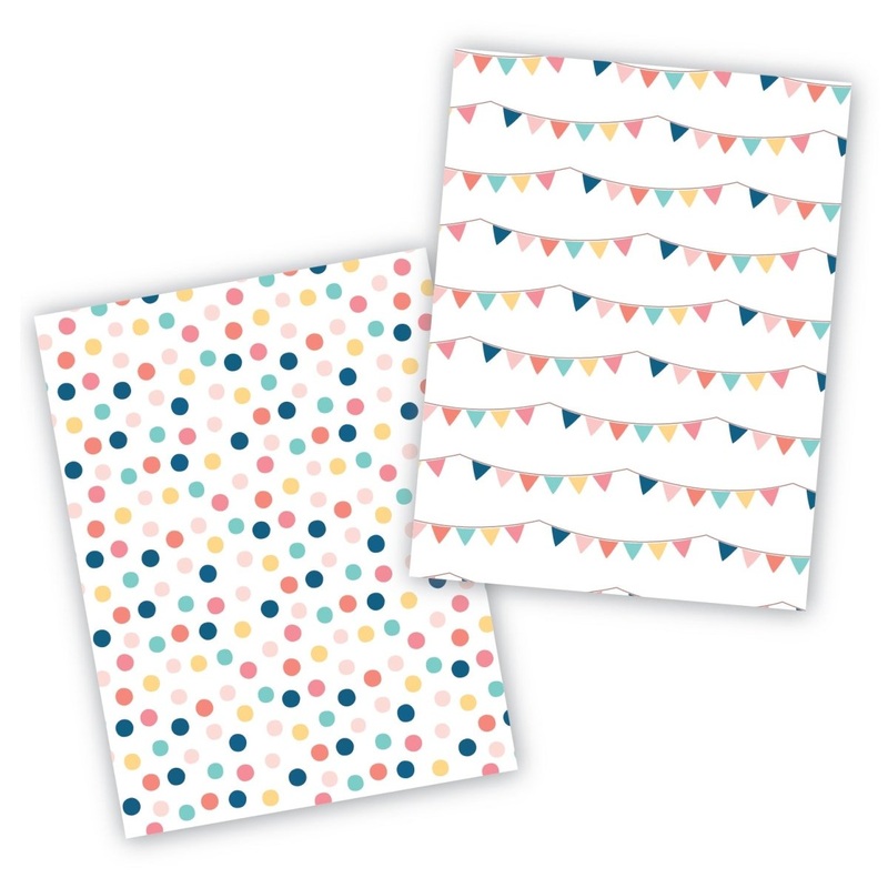 Party Time Cookie Backer - Food Safe, Double Sided 3.75" x 5"